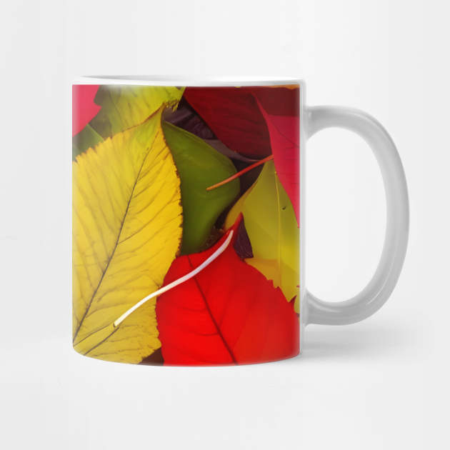 Autumn Leaves Background Digital Illustration Art by Designso